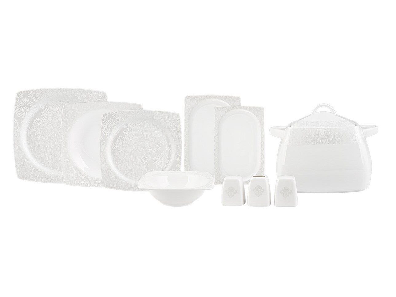 KARACA 60 PARÇA YEMEK TAKIMI KARE BONE BRIDE