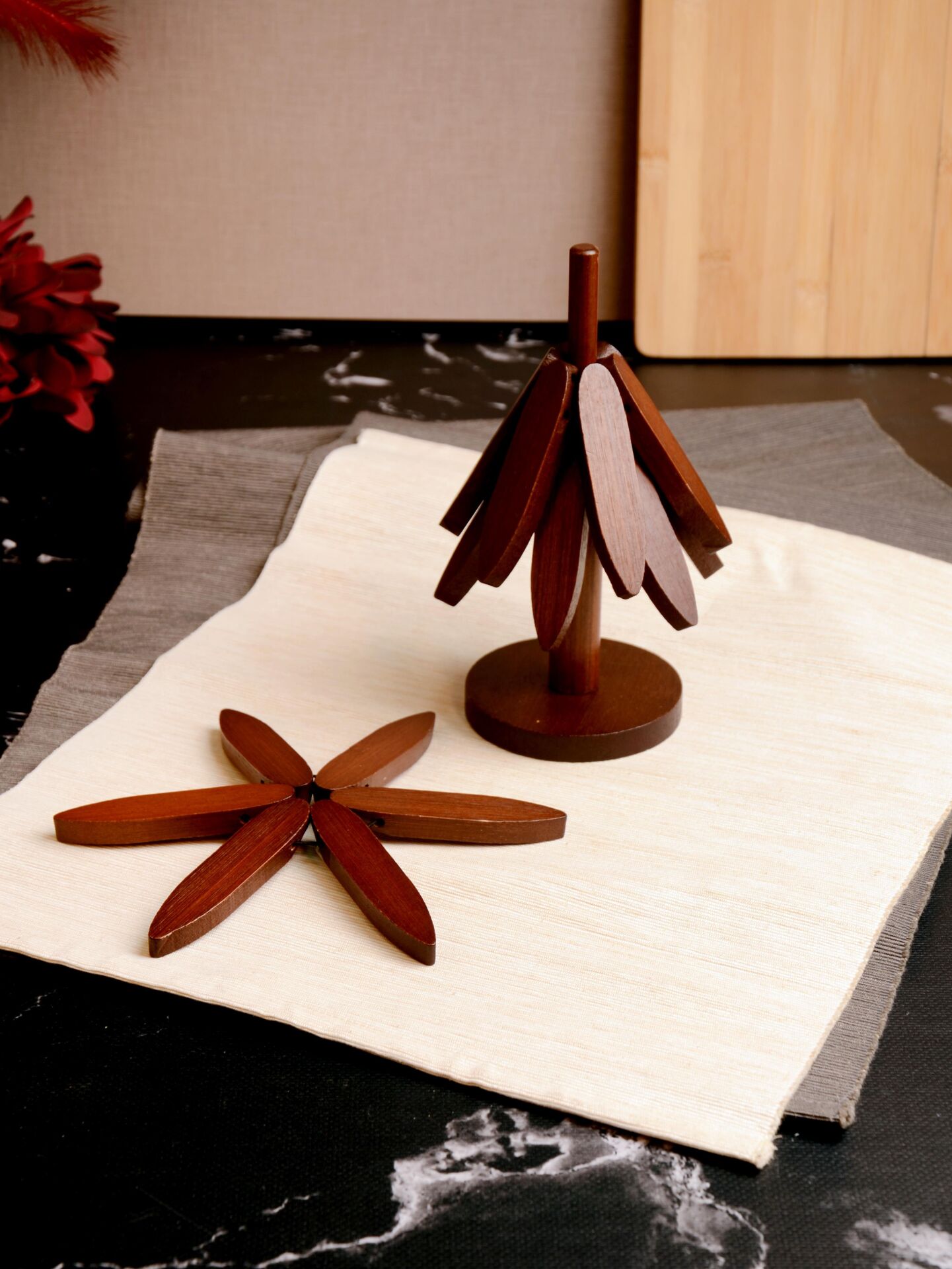 PAÇİ-BAMBU BARDAK TABAK ALTI NİHALE