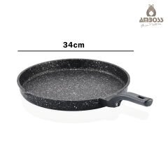 Amboss Döküm Granit Kapaklı Balık Tavası 34 cm