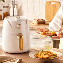 Homend Airfryday 2504H 8 Farklı Programlı, 4,3 Litre Airfryer Krem