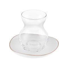 Karaca Streamline Middle 12 Parça 6 Kişilik Cam Çay Seti 165 ml