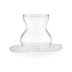 Karaca Streamline Middle 12 Parça 6 Kişilik Cam Çay Seti 165 ml
