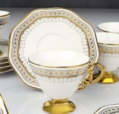 KOSOVA 90CC 6 LI AYAKLI KAHVE FİNCAN TAKIMI (2 RENK SEÇENEĞİ )