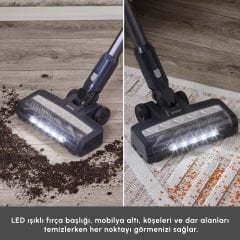 Karaca Vantuz Power Up Max Dik Süpürge Sılver