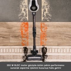 Karaca Vantuz Power Up Max Dik Süpürge Sılver
