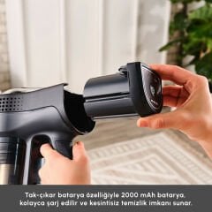 Karaca Vantuz Power Up Max Dik Süpürge Sılver