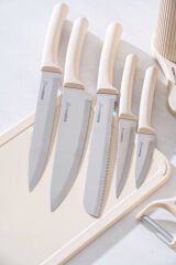 ACAR Cooper 8 Parça Standlı Kesme Tahtası Ve Bıçak Seti