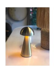 Mien Dokunmatik Ledli Şarjlı Gold Abajur 21 cm