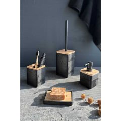 Primanova Madera 4'Lü Banyo Seti Siyah