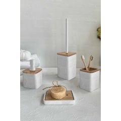 Primanova Madera 4'Lü Banyo Seti Beyaz