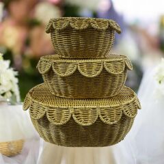 MİEN 3’lü Oval Kapaklı Rattan Sepet Seti – Doğal, Şık ve Çok Amaçlı Rattan Kutu