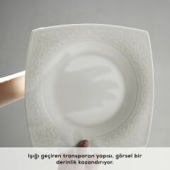 Karaca Fine Pearl Roma 58 Parça 12 Kişilik Yemek Takımı