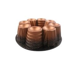 Oms Muffin&cupcake Kek Kalıbı 26 cm Siyah-Bakır