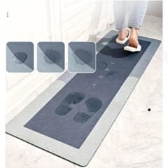 ENFA 48×148 cm Su Emici Kaymaz Taban Paspas – Hızlı Kuruyan, Ultra Emilimli