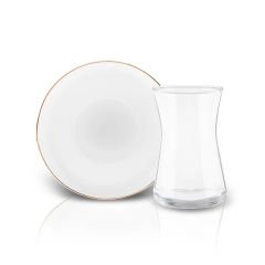 Karaca Streamline Hole 12 Parça 6 Kişilik Cam Çay Seti 165 ml