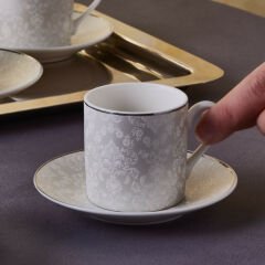Karaca Feraye 6 Kişilik Kahve Fincan Takımı 90 Ml