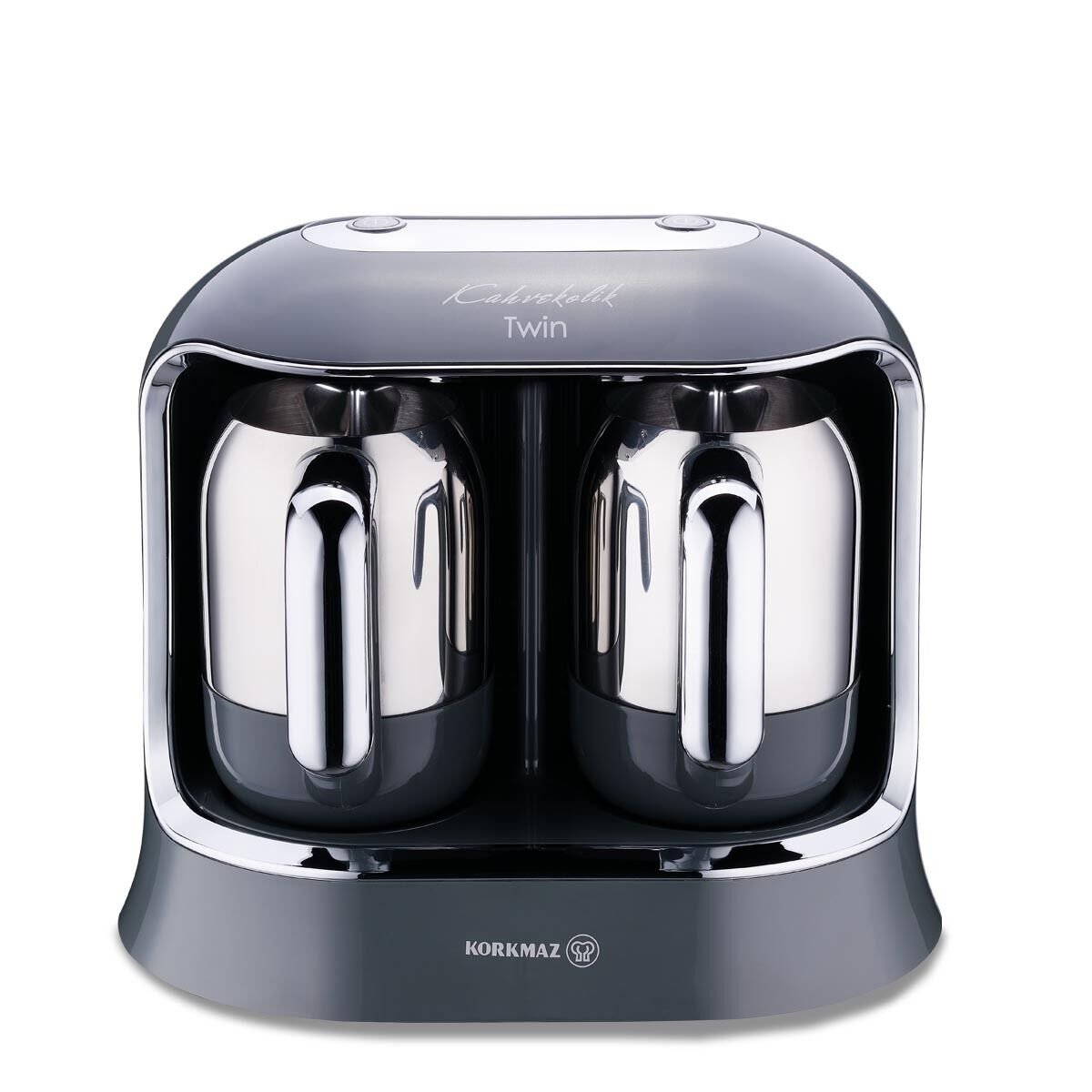 Korkmaz Kahvekolik Twin Cosmica Krom Kahve Makinesi A861-09