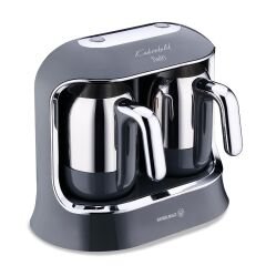 Korkmaz Kahvekolik Twin Cosmica Krom Kahve Makinesi A861-09