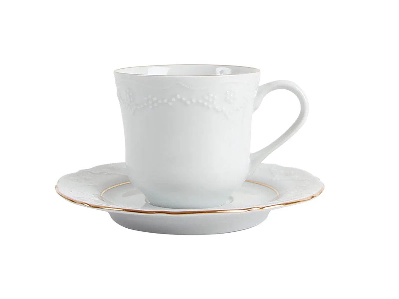 Porland Queen Altın Yaldız Tabaklı 12 Parça Çay Fincan Takımı 200cc