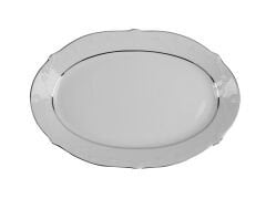 Porland Queen Platin Kayık Tabak 24cm