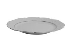 Porland Queen Platin Düz Tabak 25cm