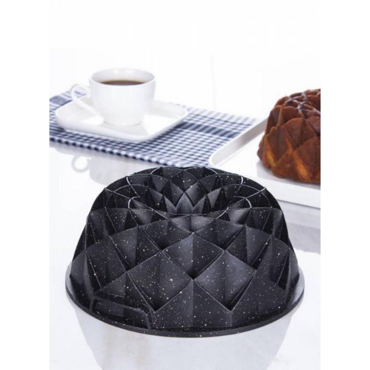 ACAR Diamond Yapışmaz Döküm Kek Kalıbı - Siyah XDD-011742/10-s