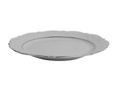 Porland Queen Platin Düz Tabak 16cm