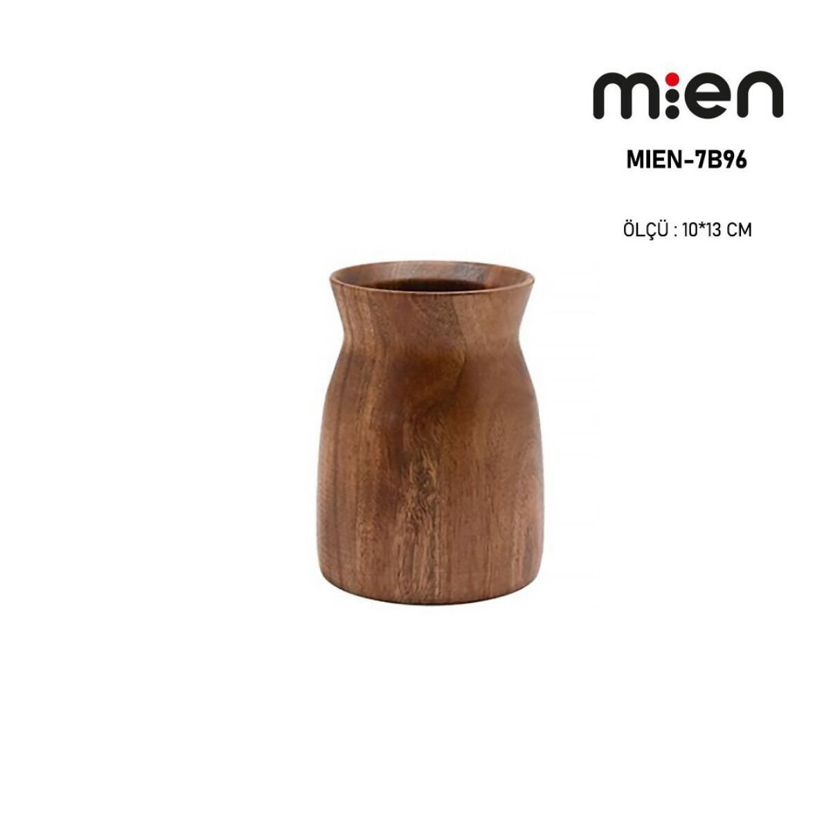 MİEN Akasya Ahşap Kaşıklık 10×13 cm – Doğal ve Şık Mutfak Düzenleyici