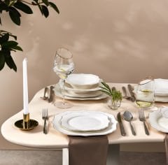 Karaca Blossom Porselen 24 Parça 6 Kişilik Yemek Takımı