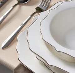 Karaca Blossom Porselen 24 Parça 6 Kişilik Yemek Takımı