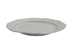 Porland Queen Altın Yaldız Düz Tabak 21cm