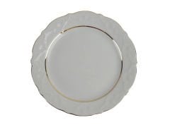Porland Queen Altın Yaldız Düz Tabak 21cm