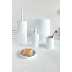 Primanova Flores 5'li Banyo Seti - Beyaz M-SAS17-01