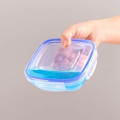 Dünya Plastik 3 Lü Contalı Kare Set ( 900-1500-2400 ml ) 30002