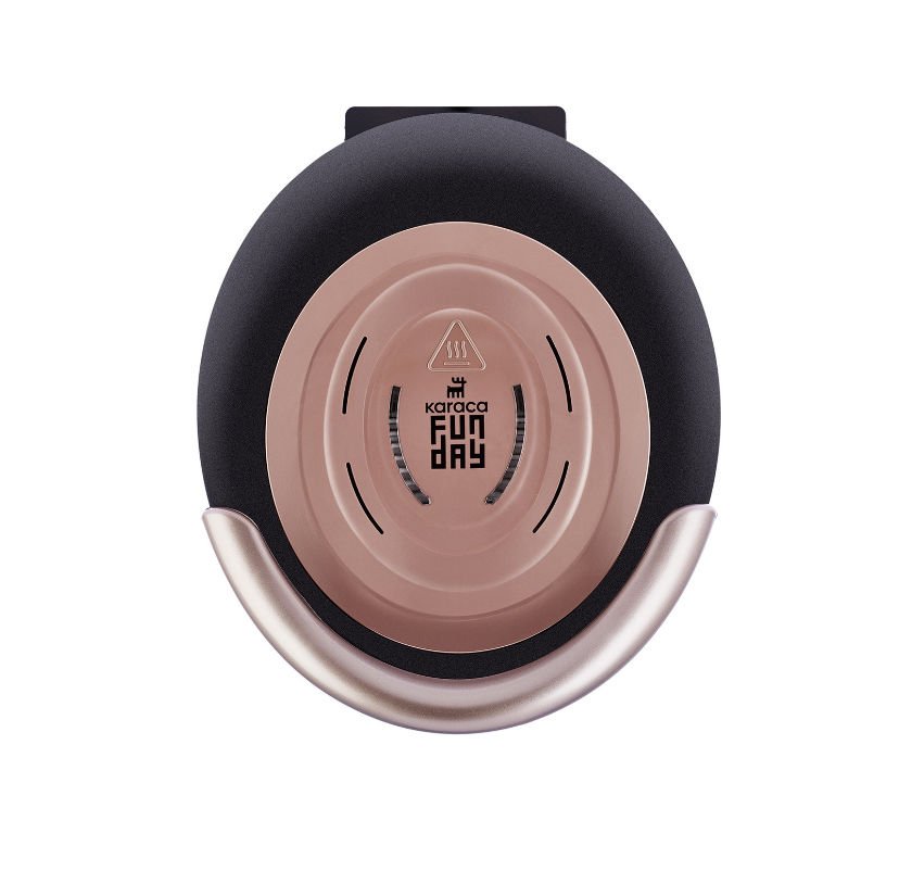 Karaca Funday Rosegold Çıkarılabilir Plakalı Waffle Makinesi 1000W