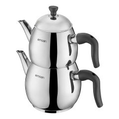 Emsan Duru Mini Çaydanlık Takımı Siyah 0.75 - 1.5 Lt