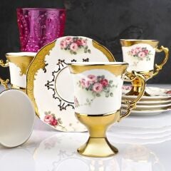 KOSOVA 90CC 6 LI AYAKLI FİNCAN TAKIMI (ARTHUR)