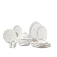 Korkmaz Eliza Collection 60 Parça Gold Yuvarlak Yemek Takımı A8241