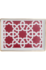 Porland Morocco Desen5 Fuşya 18x13 Cm Kahvaltı Tabağı