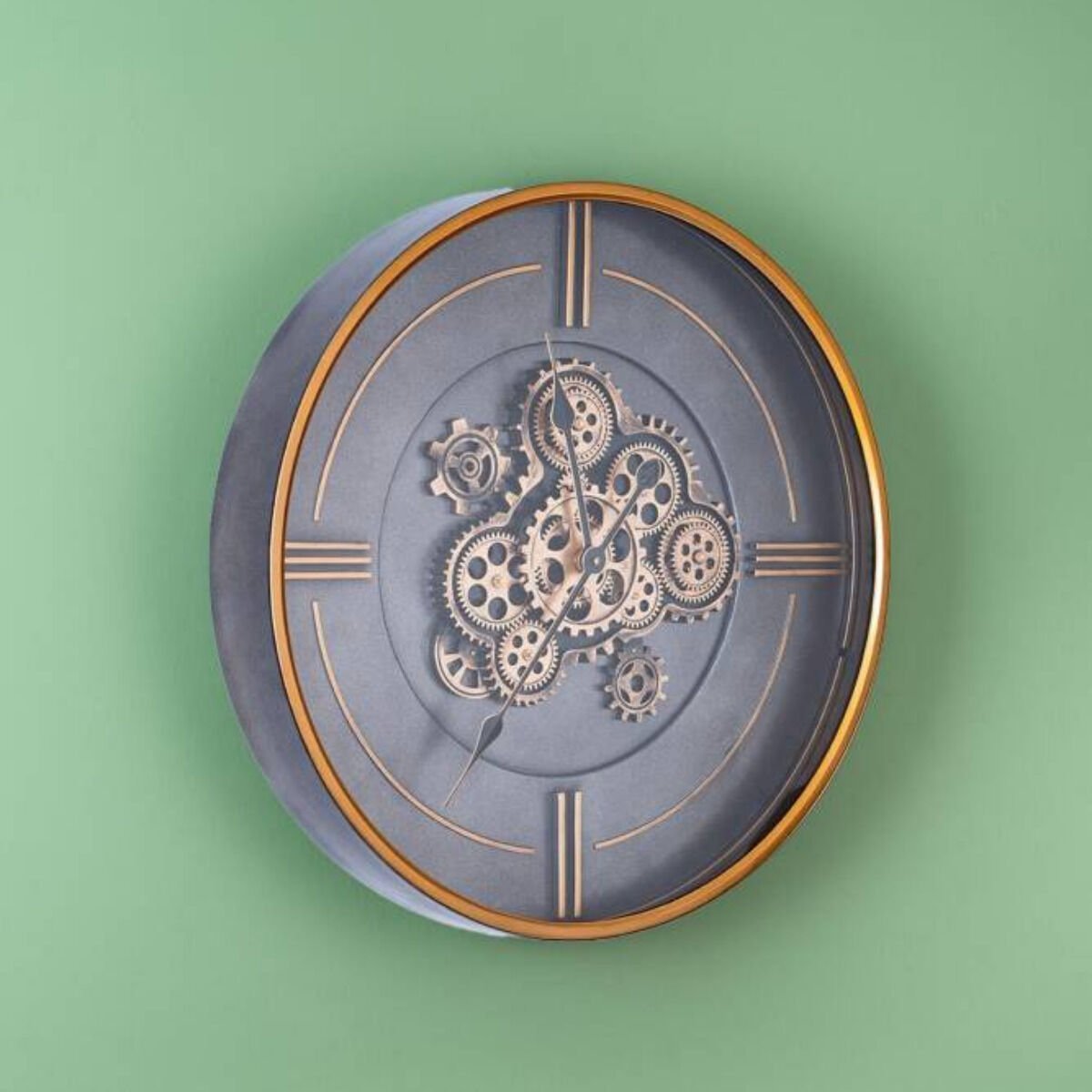 Acar Dekoratif Çarklı Duvar Saati - 59 cm