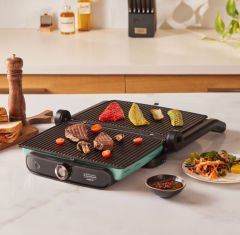 Karaca Gastro Grill Glass Premium 2400W Tost ve Izgara Makinesi Blue Mist
