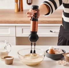 Karaca Mastermaid Prosteel Cam Mutfak Robotu Uzun Blender Ayaklı 6 Bıçaklı 2500 W Black Copper