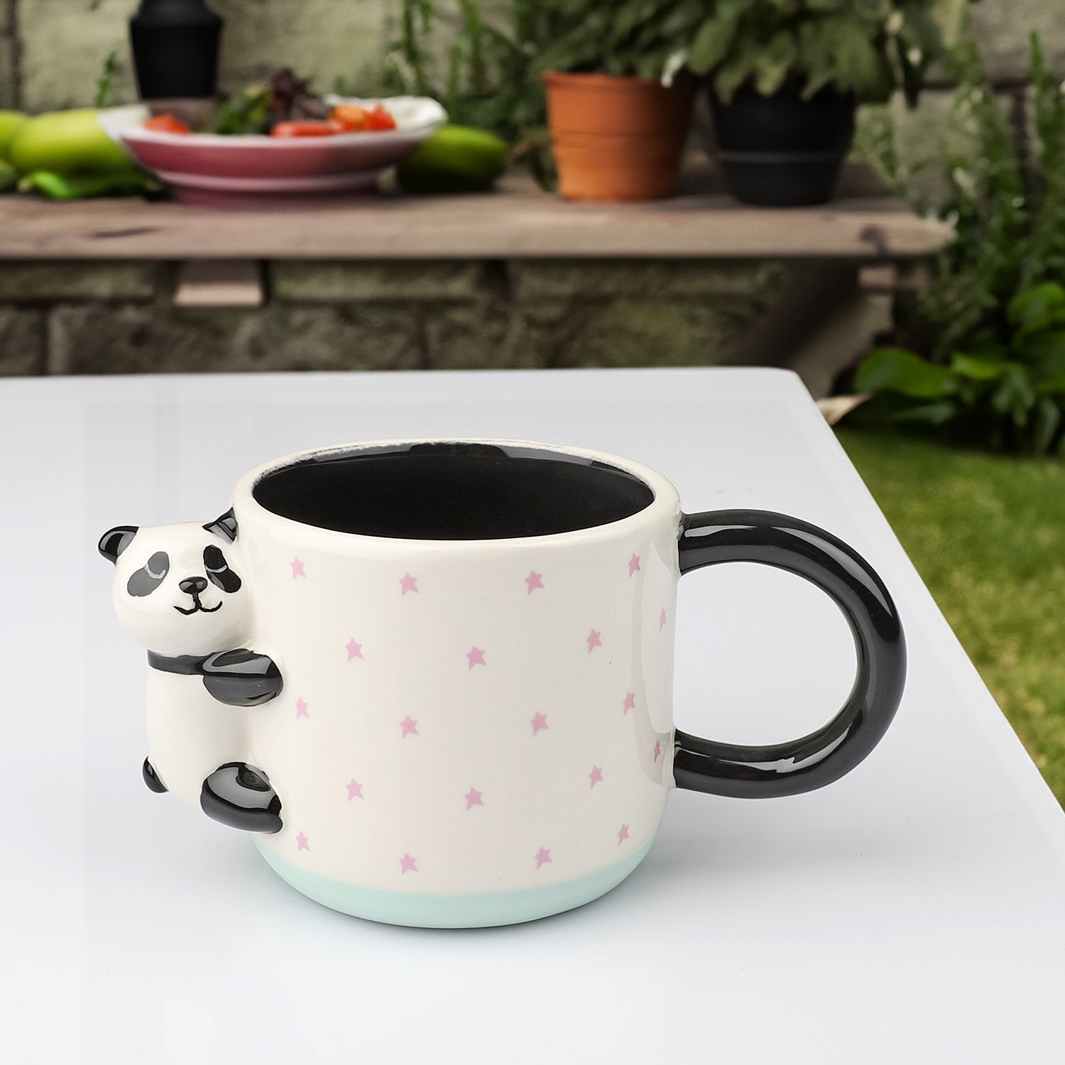 Kosova Panda Figürlü Seramik Kupa – Sevimli Tasarım, Keyifli İçimler