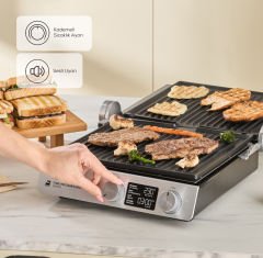 Karaca Compact Steel Pro Sear and Grill Inox 2007 Izgara ve Tost Makinesi
