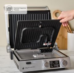 Karaca Compact Steel Pro Sear and Grill Inox 2007 Izgara ve Tost Makinesi