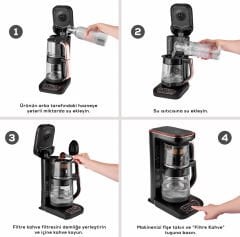 KARACA ÇAYSEVER ROBOTEA PRO QUARTZ 4 IN 1 BLACK COPPER