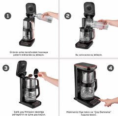 KARACA ÇAYSEVER ROBOTEA PRO QUARTZ 4 IN 1 BLACK CHROME