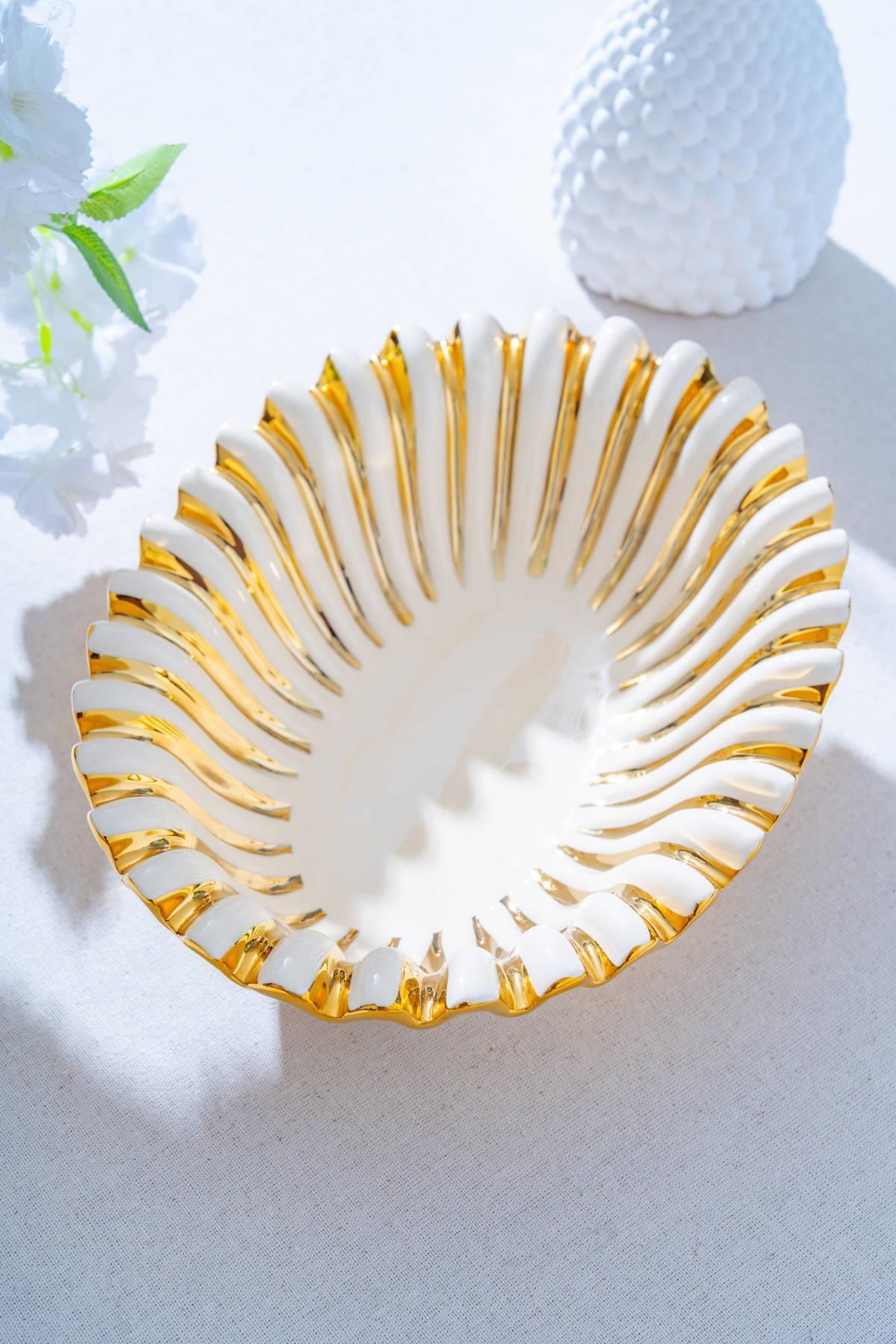 Acar Alba Dekoratif Oval Sunum Tabak - 32 cm