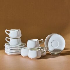 Karaca Streamline Hole 6 Kişilik Kahve Fincan Takımı 80 ml