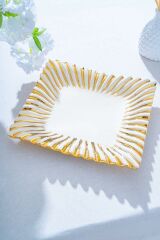 Acar Alba Dekoratif Kare Sunum Tabak - 33 cm